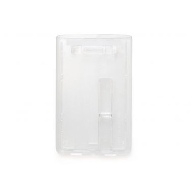 Digital ID Enclosed Holders with Single Slider Bar, Clear Slider, Premium - Portrait / Vertical (Pack of 100)