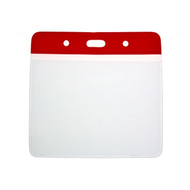 Digital ID Vinyl Red Top Card Holders - 102x83mm (Pack of 100)