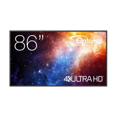 Optoma N3861K Digital signage flat panel 2.18 m (86") LED Wi-Fi 450 cd/m² 4K Ultra HD Black Android 11 24/7