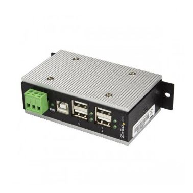 StarTech.com 4-Port Industrial USB 2.0 Hub with ESD Protection & 350W Surge Protection