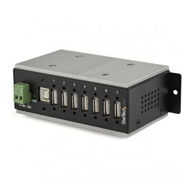 StarTech.com 7-Port Industrial USB 2.0 Hub with ESD Protection & 350W Surge Protection