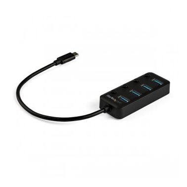 StarTech.com 4-Port USB-C Hub - 4x USB-A with Individual On/Off Switches