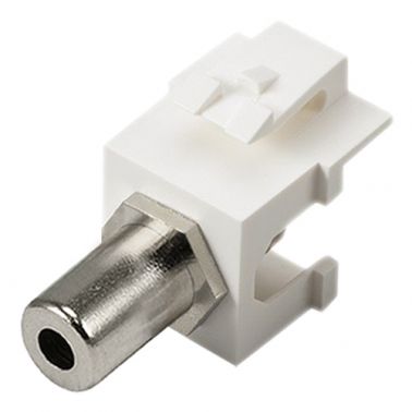 Cablenet 3.5mm Stereo Female - Female Keystone White