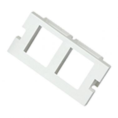 Cablenet 2 Port Keystone Housing (25mm x 50mm) White