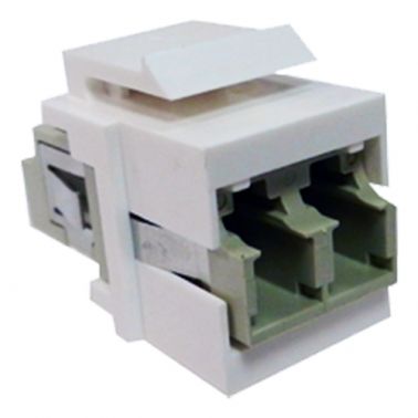 Cablenet LC-LC Duplex MM Keystone White