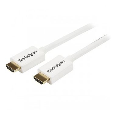 StarTech.com 1m (3 ft) White CL3 In-wall High Speed HDMI Cable - Ultra HD 4k x 2k HDMI Cable - HDMI to HDMI M/M