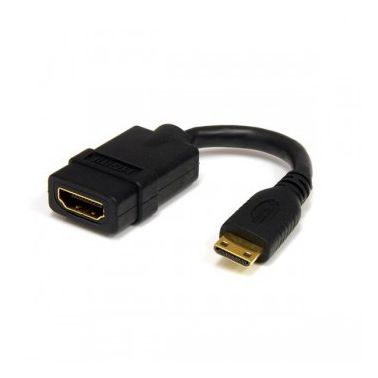 StarTech.com 5in High Speed HDMI Adapter Cable - HDMI to HDMI Mini- F/M