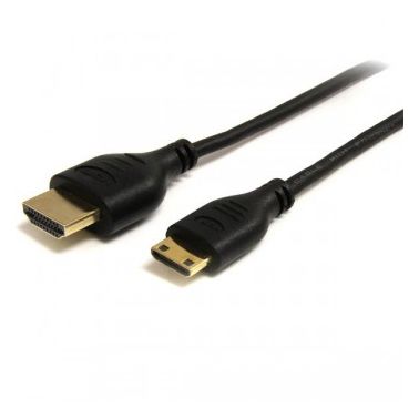 StarTech.com 3 ft Slim High Speed HDMI Cable with Ethernet - HDMI to HDMI Mini M/M