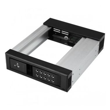 StarTech.com 5.25 to 3.5 Hard Drive Hot Swap Bay - For 3.5" SATA/SAS Drives - Trayless - Aluminum