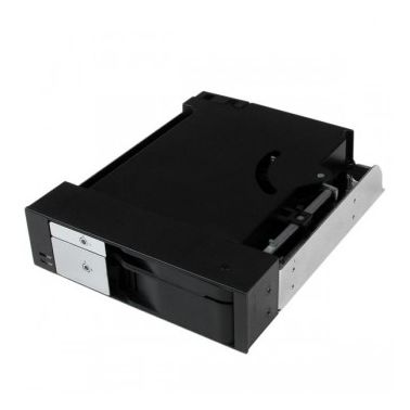StarTech.com Dual Bay 5.25" Trayless Hot Swap Mobile Rack Backplane for 2.5" and 3.5" SATA/SAS HDD or SSD with Fan