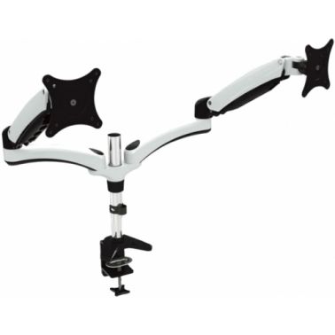 Amer Mounts HYDRA2 monitor mount / stand 71.1 cm (28") Black, Chrome, White Desk