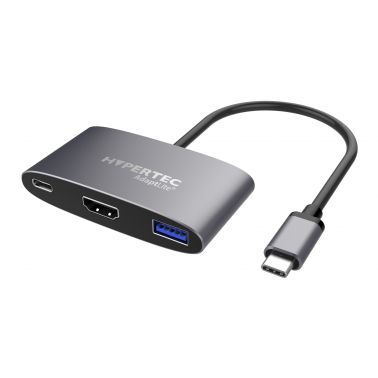 Hypertec AdaptLite HD Wired USB 3.2 Gen 1 (3.1 Gen 1) Type-C Anthracite, Silver