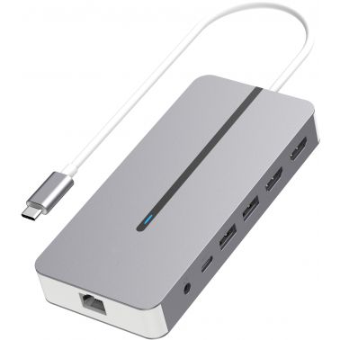 Hypertec ProDockMac Universal Wired USB 3.2 Gen 1 (3.1 Gen 1) Type-C Silver