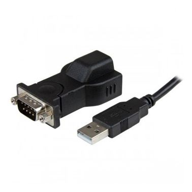 StarTech.com 1 Port USB to RS232 DB9 Serial Adapter with Detachable 6ft USB A to B Cable