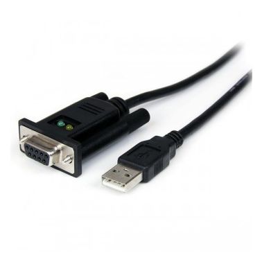 StarTech.com 1 Port USB to Null Modem RS232 DB9 Serial DCE Adapter Cable with FTDI