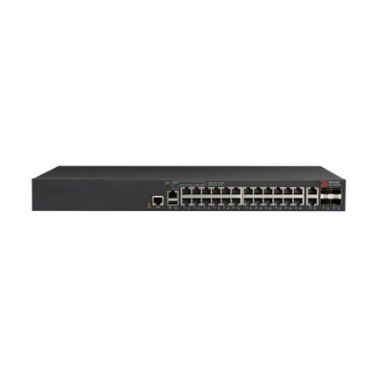 Ruckus ICX 7150-24P - Switch - L3 - managed - 24 x 10/100/1000 (PoE+) + 2 x 10/100/1000 (uplink) + 4 x 1 Gigabit / 10 Gigabit SFP+ (uplink) - front and side to back - rack-mountable - PoE+ (370 W) - Compliant