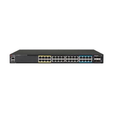 Ruckus ICX 7450-32ZP - Switch - L3 - managed - 16 x 10/100/1000 (PoE+) + 8 x 100/1000/2500 (PoE+) + 8 x 10/100/1000 (PoH) - front to back airflow - rack-mountable - PoH - with Brocade ICX7400-4X10GF Module, 2 x ICX7400-1X40GQ Modules