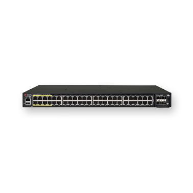 Ruckus ICX 7450-48P - Switch - L3 - managed - 40 x 10/100/1000 (PoE+) + 8 x 10/100/1000 (PoH) + 2 x 40 Gigabit QSFP+ - front to back airflow - rack-mountable - PoH