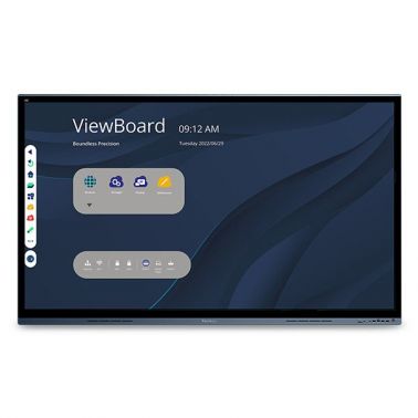 Viewsonic IFP6562 Signage Display Interactive flat panel 165.1 cm (65") LED Wi-Fi 350 cd/m² 4K Ultra HD Black Touchscreen Built-in processor Android 8.0