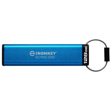 Kingston Technology IronKey 128GB USB-C Keypad 200C, FIPS 140-3 Lvl 3 (Pending) AES-256