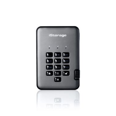 iStorage diskAshur PRO2 256-bit 2TB USB 3.1 secure encrypted hard drive IS-DAP2-256-2000-C-G