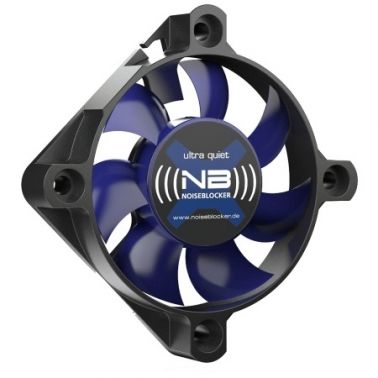 Noiseblocker BlackSilentFan XS-1 Computer case Fan 5 cm Black, Blue