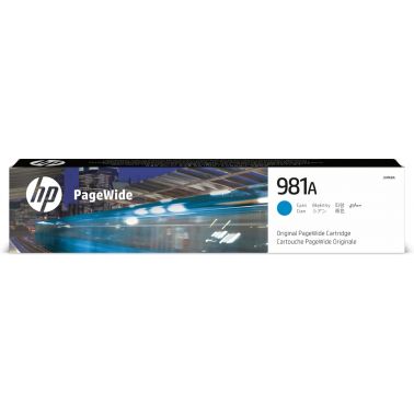 HP J3M68A/981A Ink cartridge cyan, 6K pages ISO/IEC 19798 70ml for HP PageWide E 58650/556