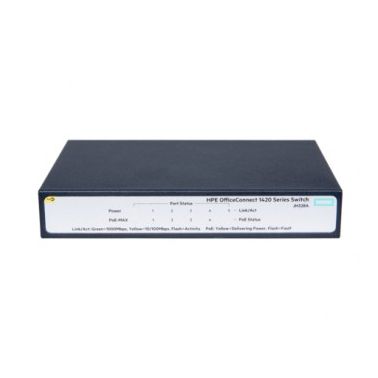 HPE OfficeConnect 1420 5G PoE+ (32W) Unmanaged L2 Gigabit Ethernet (10/100/1000)  1U Power over Ethernet (PoE)