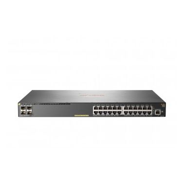 HPE Aruba 2930F 24G PoE+ 4SFP Managed L3 Gigabit Ethernet 1U PoE