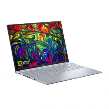 ASUS Vivobook 16X K3605ZV-N1045W Intel® Core™ i7 i7-12650H Laptop 40.6 cm (16") WUXGA 16 GB DDR4-SDRAM 512 GB SSD NVIDIA GeForce RTX 4060 Wi-Fi 6E (802.11ax) Windows 11 Home Silver