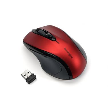 Kensington Pro Fit Wireless Mouse - Mid Size - Ruby Red