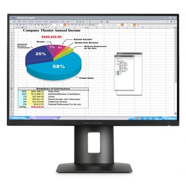 HP Z24n LED display 61 cm (24") 1920 x 1200 pixels Full HD Black