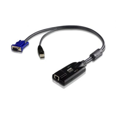 ATEN USB - VGA to Cat5e/6 KVM Adapter Cable (CPU Module), with Virtual Media Support