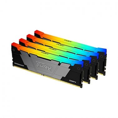 Kingston Technology FURY 128GB 3600MT/s DDR4 CL18 DIMM (Kit of 4) Renegade RGB