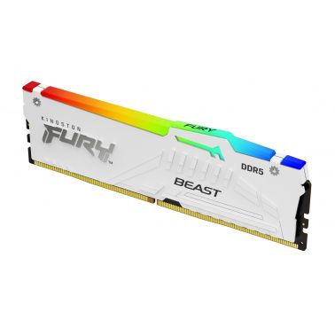 Kingston Technology FURY Beast 32GB 5200MT/s DDR5 CL36 DIMM White RGB EXPO