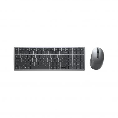 DELL KM7120W keyboard Mouse included RF Wireless + Bluetooth QWERTY US International Grey, Titanium