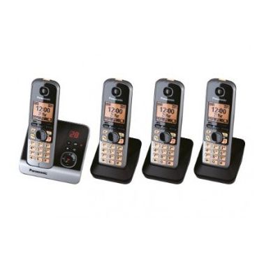 Panasonic KX-TG6724 DECT telephone Black Caller ID