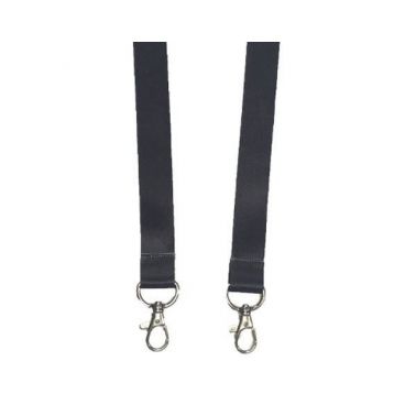 Digital ID 15mm Black Events Double Clip Lanyards with Metal Trigger Clip (Pack of 100)