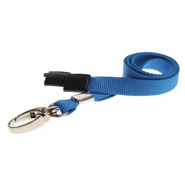 Digital ID 10mm Recycled Light Blue Lanyards with Breakaway and Metal Lobster Clip (Pack of 100)