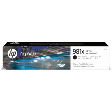 HP L0R12A/981X Ink cartridge black, 11K pages ISO/IEC 19798 194ml for HP PageWide E 58650/556