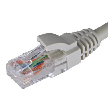 Cablenet 1m Cat6 RJ45 Grey U/UTP LSOH 24AWG Snagless Booted Patch Lead