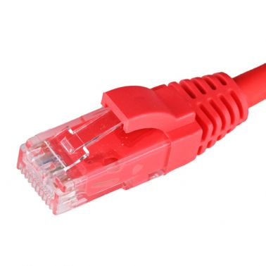 Cablenet 1m Cat6 RJ45 Red U/UTP LSOH 24AWG Snagless Booted Patch Lead