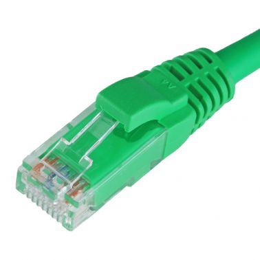 Cablenet 1m Cat6 RJ45 Green U/UTP LSOH 24AWG Snagless Booted Patch Lead