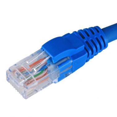 Cablenet 0.5m Cat6 RJ45 Blue U/UTP LSOH 24AWG Snagless Booted Patch Lead