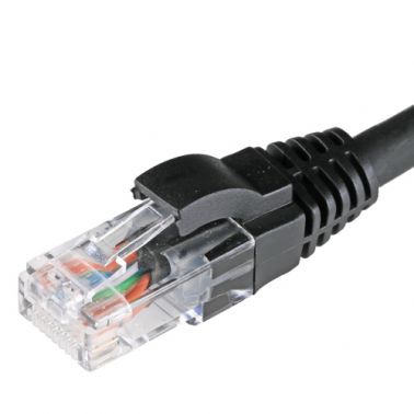 Cablenet 2m Cat5e RJ45 Black U/UTP LSOH 24AWG Snagless Booted Patch Lead
