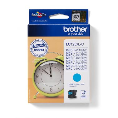 Brother LC-125XLC Ink cartridge cyan, 1.2K pages ISO/IEC 24711 8ml for Brother MFC-J 4510/6920