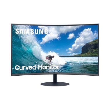 Samsung C27T550FDR 68.6 cm (27") 1920 x 1080 pixels Full HD Blue, Grey