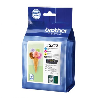 Brother LC-3213VALDR Ink cartridge multi pack Bk,C,M,Y, 4x400 pages ISO/IEC 19752 Pack=4 for Brother DCP-J 772