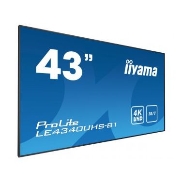 iiyama LE4340UHS-B1 signage display 108 cm (42.5") LED 4K Ultra HD Black