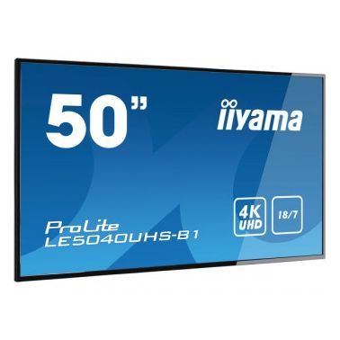 iiyama LE5040UHS-B1 signage display 127 cm (50") LED 4K Ultra HD Digital signage flat panel Black